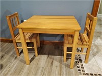 Child's ikea table and chairs