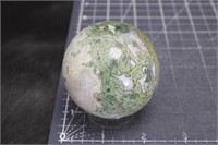 Beautiful High Quality Moss Agate Sphere, 9oz