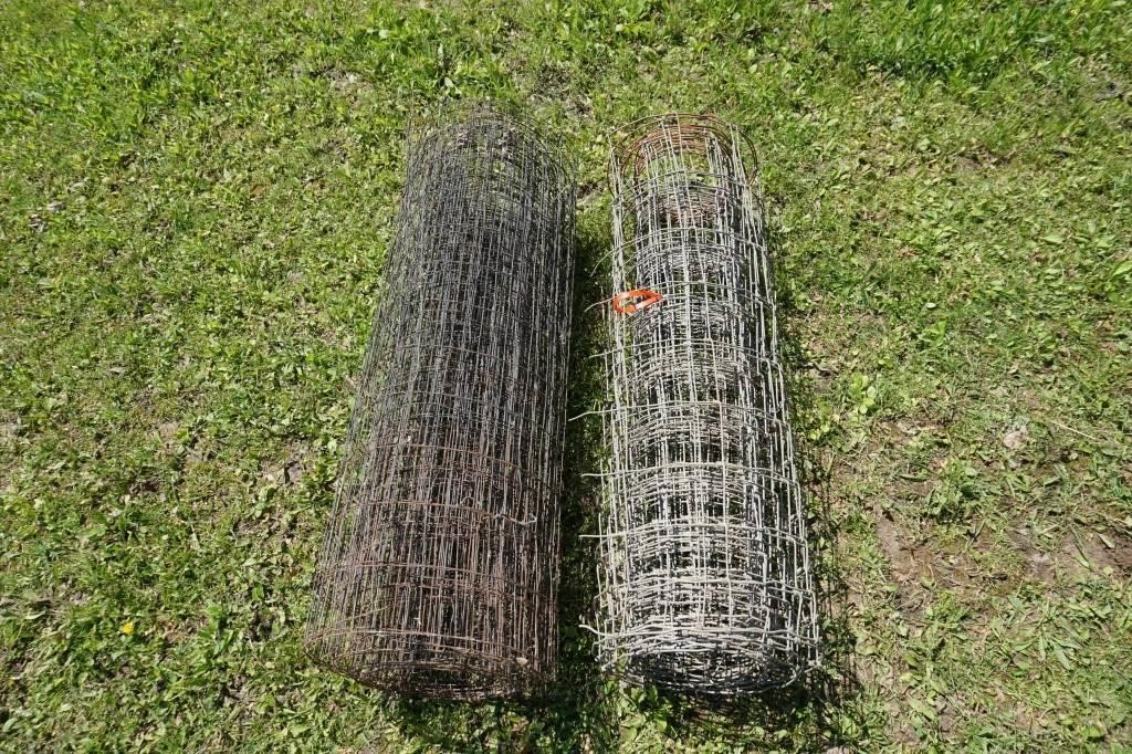 2 Partial Rolls of Woven Fence