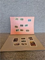 VINTAGE STAMPS IN PROTECTIVE SHEET