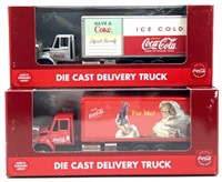 (2) K-Line Die-Cast Coca-Cola Delivery Truck