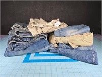 Large lot of jeans and shorts men's