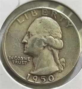 1950 Washington Quarter Silver