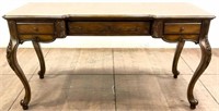 French Provincial Influenced Wood Writing Desk