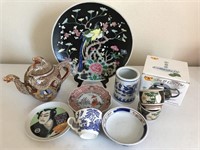 Ornate Japanese Tea Pot, Nippon Plate & More