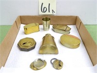 (5) Brass Snuff Containers