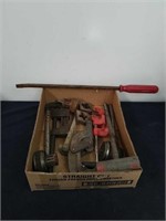 Group of dirty miscellaneous tools
