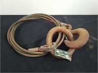 Vintage wire rope with hooks
