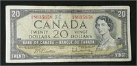 1954 Canada 20 dollar bill