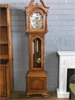German Grandfather Clock, 76in X 17in