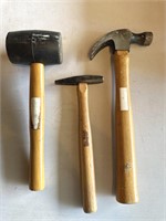 Hammer, pick hammer, and mallet