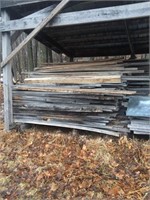Huge Pile of Rough Cut Lumber - Mostly Hardwood