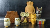 Owl Themed Decor, Napkin Holders , Ashtray ,