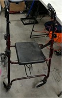 Folding Sit On Walker