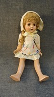 Antique Composition Doll with Teeth & Sleep Eyes.