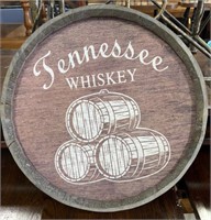 Tennessee Whiskey Barrell top decor