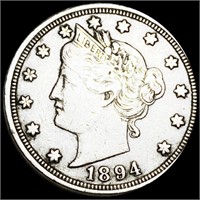 1894 Liberty Victory Nickel LIGHTLY CIRCULATED
