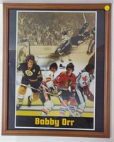 Bobby Orr On Rink, Framed Poster