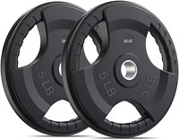 $24  SPART Weight Plate 2 Rubber Coated 5LB PAIR