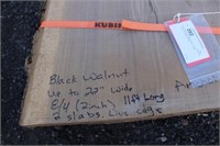 (2) Live-Edge Black Walnut Slabs - Lumber