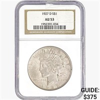 1927-D Silver Peace Dollar NGC AU53