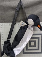 Penguin zip up yoga mat pet carry bag