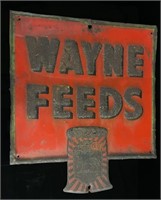 Wayne Feeds Metal Farm Adv. Sign