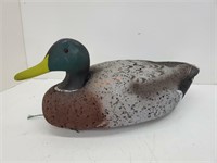 Vtg. Painted Cork & Wood Duck Decoy
