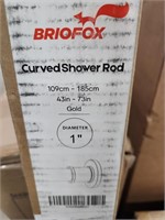 BRIOFOX Industrial Shower Curtain Rod - Rustproof