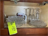 PUNCH BOWL CUPS AND CLEAR PLATES, ETC.