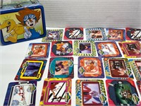 Year 2000 Digimon Cards and Metal Lunch Box