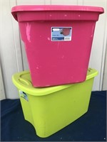 2- 18 Gallon Storage Totes with Lids