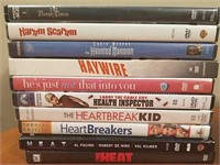 10 Lightly Used DVD's