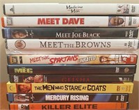 10 Lightly Used DVD's