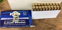 Swedish 6.5 MM ammo --full box