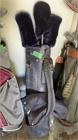 Stratos golf clubs blue plaid Bag