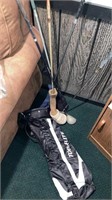 Golf clubs & new topflite bag