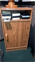 Small stand cabinet & tapes contents 16w x 30h