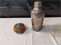 Silver Plated Cocktail Shaker/Trinket Box