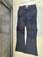 Checkered Wide Leg Flare Bell Bottom Pant