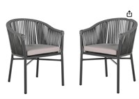 GREY PATIO WICKER BAR CHAIRS***CONDITION