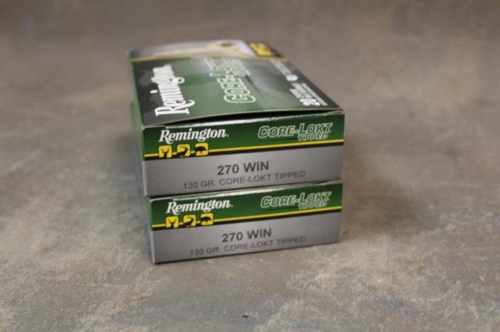 (40)RDS Remington .270 WIn Core Lokt 130gr Ammo