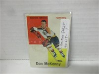 1960-61 TOPPS DON McKENNY HOCKEY CARD