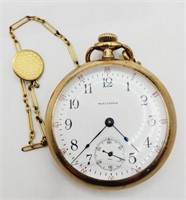 (E) Waltham Goldfilled 17 Jewels Pocket Watch