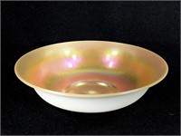 Steuben Gold Aurene Blown Glass Bowl