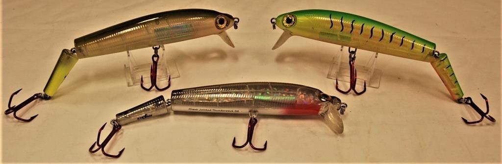 3 Storm Giant Jointed Thunderstick 26 Muskie Lures