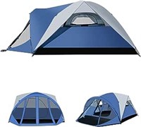 Gymax Camping Tent 6 Person 10'x10' With Screen Rm