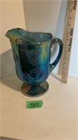 Carnival glass pitcher