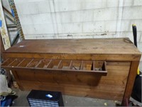 Wood cabinet approx. 2' x7'