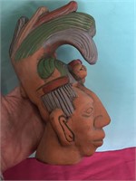 FUNKY FUNKY Terra Cotta Indian Looking Head